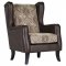 Elmbrook Accent Chair 903080 in Light Brown & Brown by Coaster