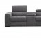 Picasso Power Motion Sectional Sofa in Dark Gray Fabric by J&M