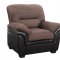 UMC3-KD-CHOC Sofa & Loveseat in Chocolate/Brown by Global