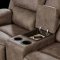 U140 Motion Sofa in Camel Fabric by Global w/Options