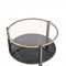 Thistle Coffee Table 3Pc Set 83305 in Faux Black Marble by Acme