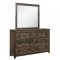 Harlow Bedroom Set 5Pc in Rustic Brown by Global w/Options