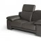 Evergreen Sofa Set 3Pc in Dark Grey Full Leather by VIG