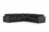 Thelma Motion Sectional Sofa in Black Full Leather by VIG