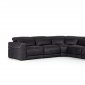 Thelma Motion Sectional Sofa in Black Full Leather by VIG