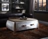 Brancaster Coffee Table 82855 in Antique Oak & Aluminum by Acme