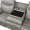 Aram Sofa 8206GRY in Gray Faux Leather by Homelegance