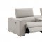 Picasso Power Motion Sofa Silver Gray Leather by J&M w/Options