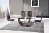 D2185DT Dining Table in Wenge by Global w/Optional D991 Chairs