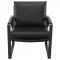 Rosalind Accent Chair Set of 2 903021 Black Leatherette -Coaster