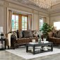 Tilde Traditional Sofa SM6430 in Brown Chenille w/Options