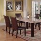 Faux Travertine Top Modern 5Pc Dining Set w/Optional Chairs