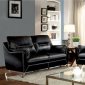 Nichola Sofa CM6008BK in Black Leatherette w/Options