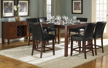 Cherry Finish Counter Height Contemporary Dining Table w/Options [HEDS-721-36-Achillea]