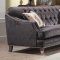 Helenium Sofa 50215 in Gray Chenille Fabric by Acme w/Options