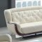 White Bonded Leather 7678 Sofa w/Optional Loveseat & Chair