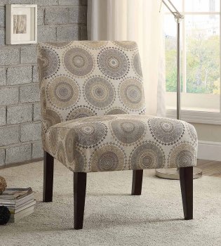 Nicolo II Accent Chair1223F1S in Fabric by Homelegance [HECC-1223F1S Nicolo II]