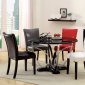 CM3177BK Belliz 5Pc Dinette Set w/Black Table & Options