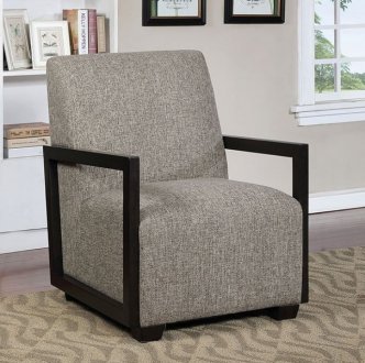 Fermoy Set of 2 Accent Chairs CM-AC6383GY in Warm Gray