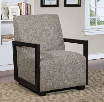 Fermoy Set of 2 Accent Chairs CM-AC6383GY in Warm Gray [FACC-CM-AC6383GY-Fermoy]