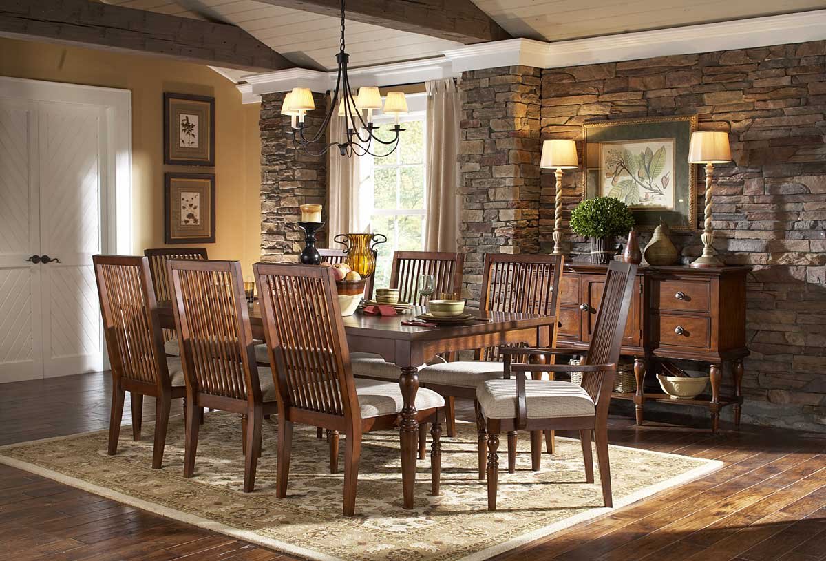 Dining Room Set Seats 10 Transitional Cherry