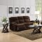 9707CF Snyder Motion Sofa by Homelegance in Coffee w/Options