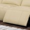 Cadillac Power Motion Sectional Sofa in Ivory Leather by ESF