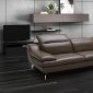 Flair Sectional Sofa by Beverly Hills in Brown Leather