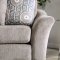 Sigge Sectional Sofa SM9110 in Light Gray Fabric w/Options