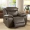 Page Power Motion Sofa CM6561 in Gray Top Grain Leather w/Opt