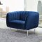 Willow Sofa 687 in Navy Velvet Fabric by Meridian w/Options