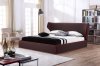 Chanelle Bed in Brown Fabric by J&M w/Options