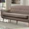 Jillian Sofa & Loveseat 53700 in Light Brown Fabric by Acme