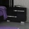 Volare Bedroom in High Gloss Black by At Home USA w/Options