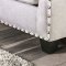 Phoibe Sofa SM3078 in Ivory Chenille Fabric w/Options