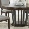 Selma Round Dining Table 64085 in Tobacco & Gray by Acme