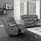 Conrad Power Motion Sofa 650354P in Grey Leatherette by Coaster