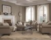 Carnahan Sofa & Loveseat Set 505251 in Grey Fabric by Coaster