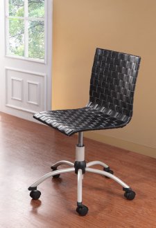 4860S Network Gas Lift Side Chair by Homelegance in Black