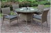 207 Outdoor Patio 5Pc Table Set in Tan by Poundex w/Options