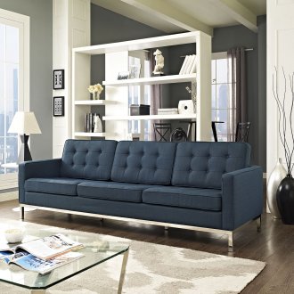 Loft EEI-2052-AZU Sofa in Azure Fabric by Modway w/Options