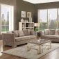 Tamara Fabric Sofa 54265 in Beige Velvet by Acme w/Options