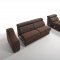 Ronaldo Sectional Sofa in Brown Fabric by ESF w/Sleeper