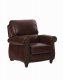 Leather Italia Classic Tobacco James Push Back Recliner