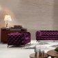 Delilah Sofa 3Pc Set in Purple Velour Fabric by VIG