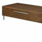 Walnut Finish Modern Media Unit w/Optional TV Stand