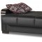 Uptown Sofa Bed in Black PU by Casamode w/Options