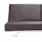 Contemporary Convertible Sofa Bed in Espresso Leatherette