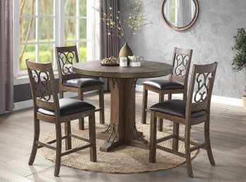 Raphaela Counter Ht Dining Table DN00985 Weathered Cherry - Acme [AMDS-DN00985 Raphaela]