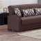 Alpine Sectional Sofa in Brown Bonded Leather by Empire